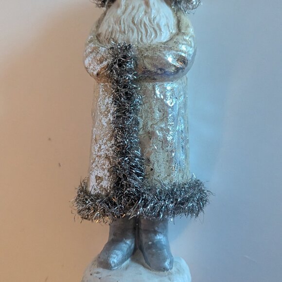 NWT Charming Vintage Santa Claus Christmas Belsnickel Tinsel Holiday Home Decor - Picture 12 of 15